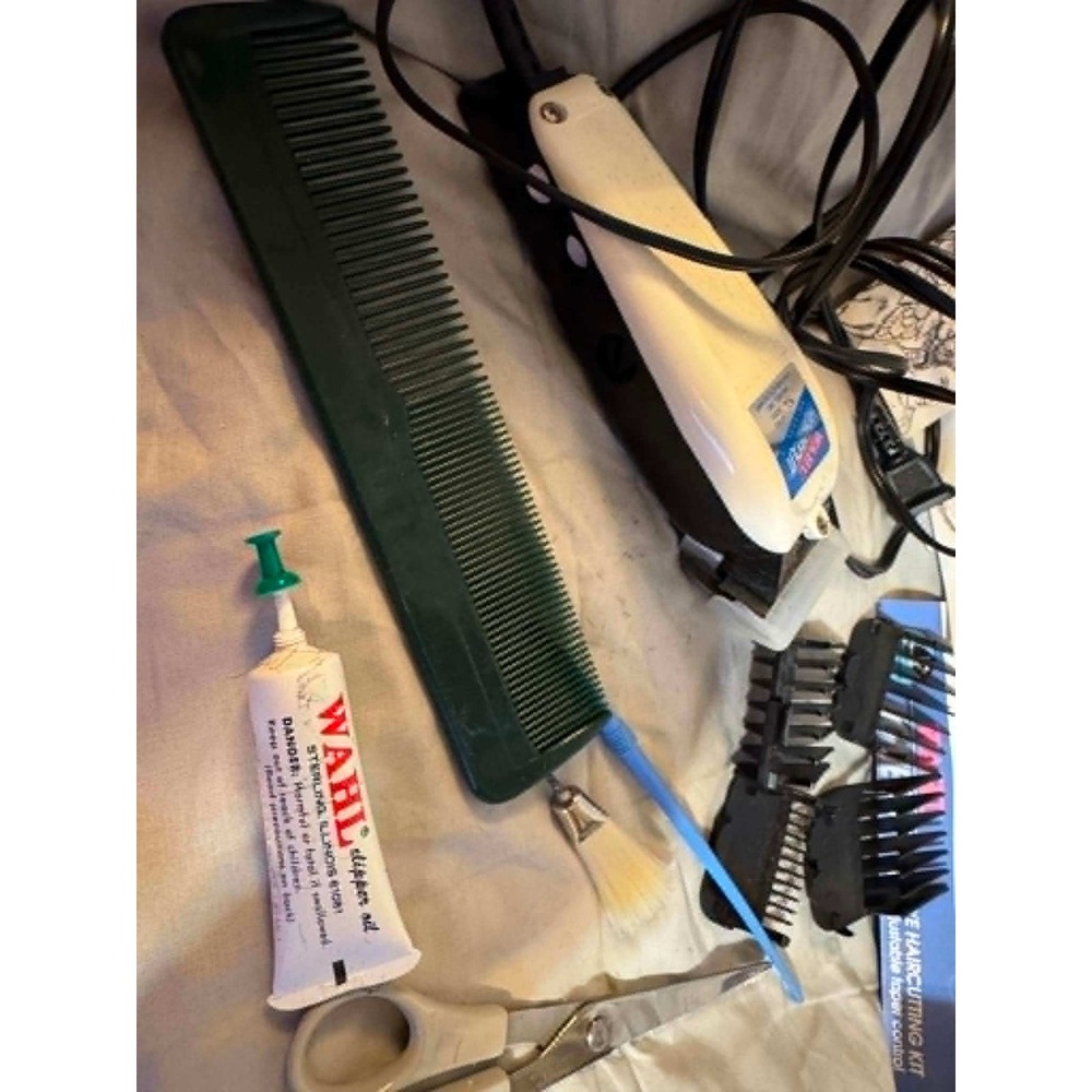 Vintage 1990s Wahl Homecut Haircutting Kit Complete Tested Working USA Clippers - Picture 2 of 5